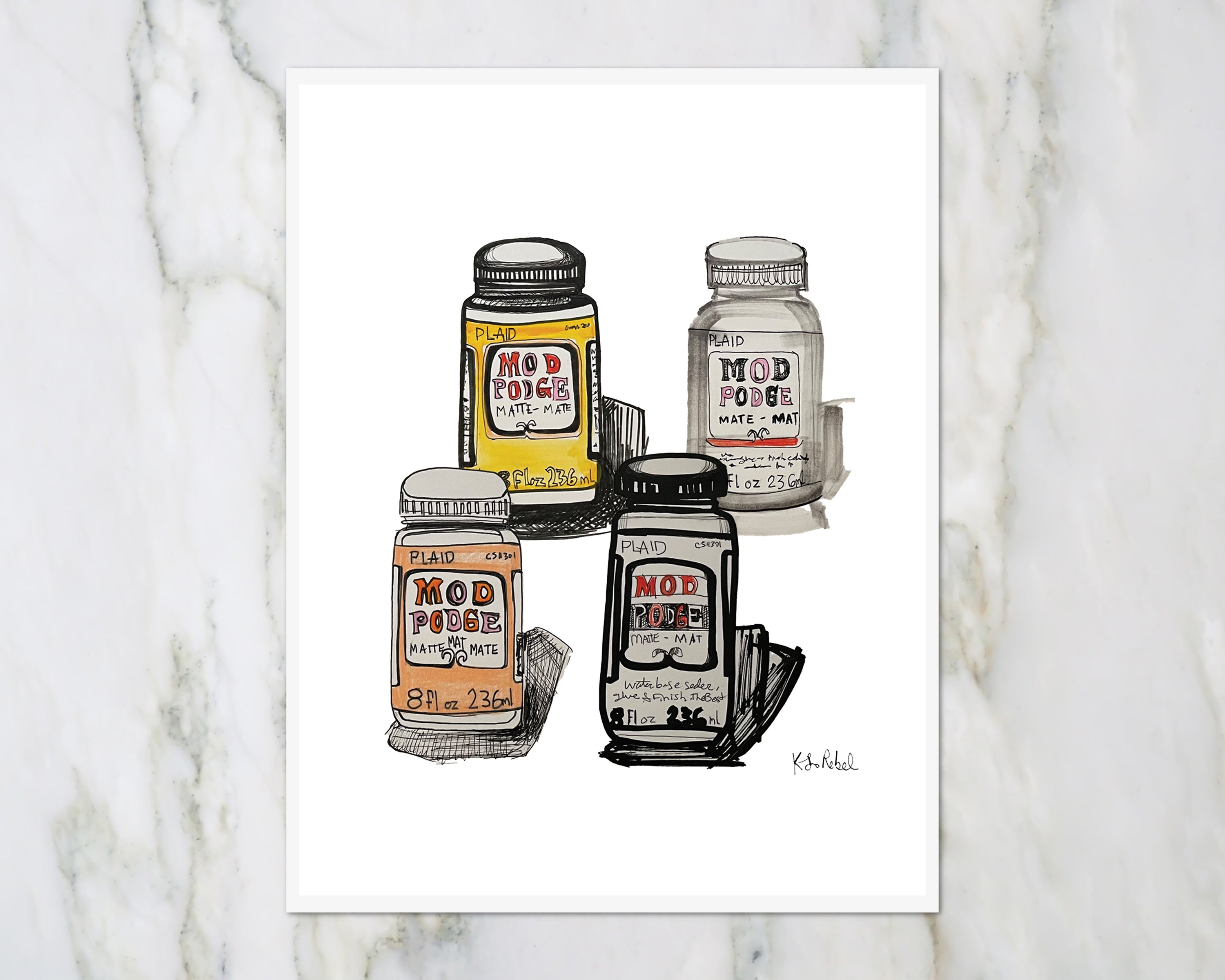 Mod Podge Art Print