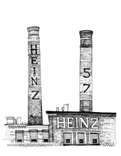 Load image into Gallery viewer, Heinz Smoke Stacks, North Side | Art Print
