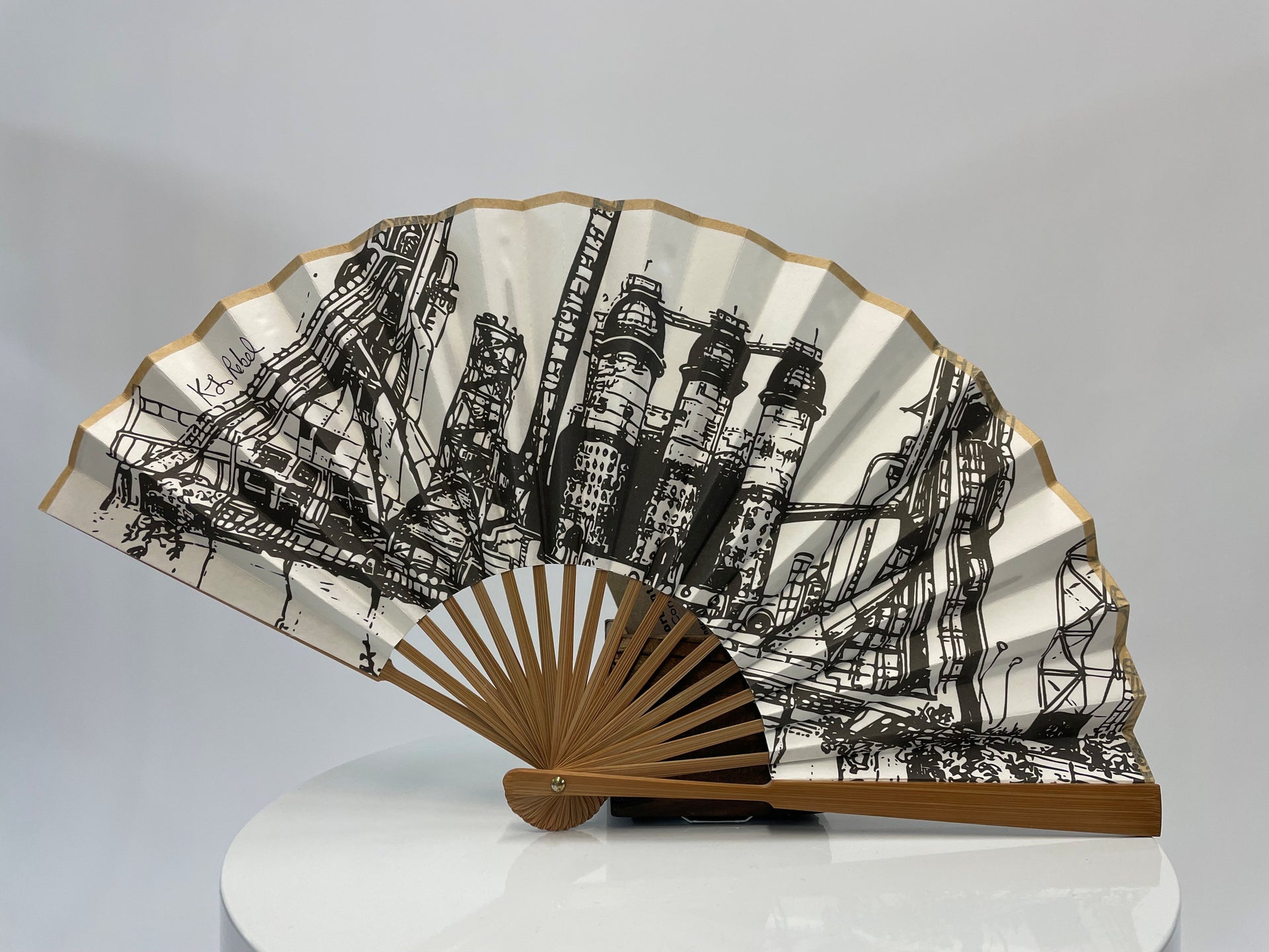Carrie Furnace - Folding Hand Fan