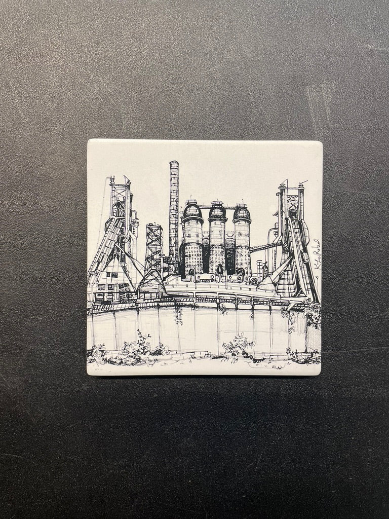 Carrie Furnace Coaster Set