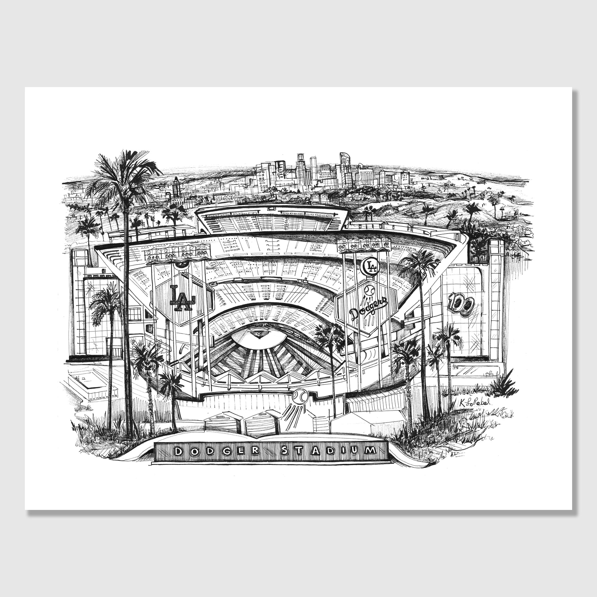 Dodger Stadium - Los Angeles | Art Print