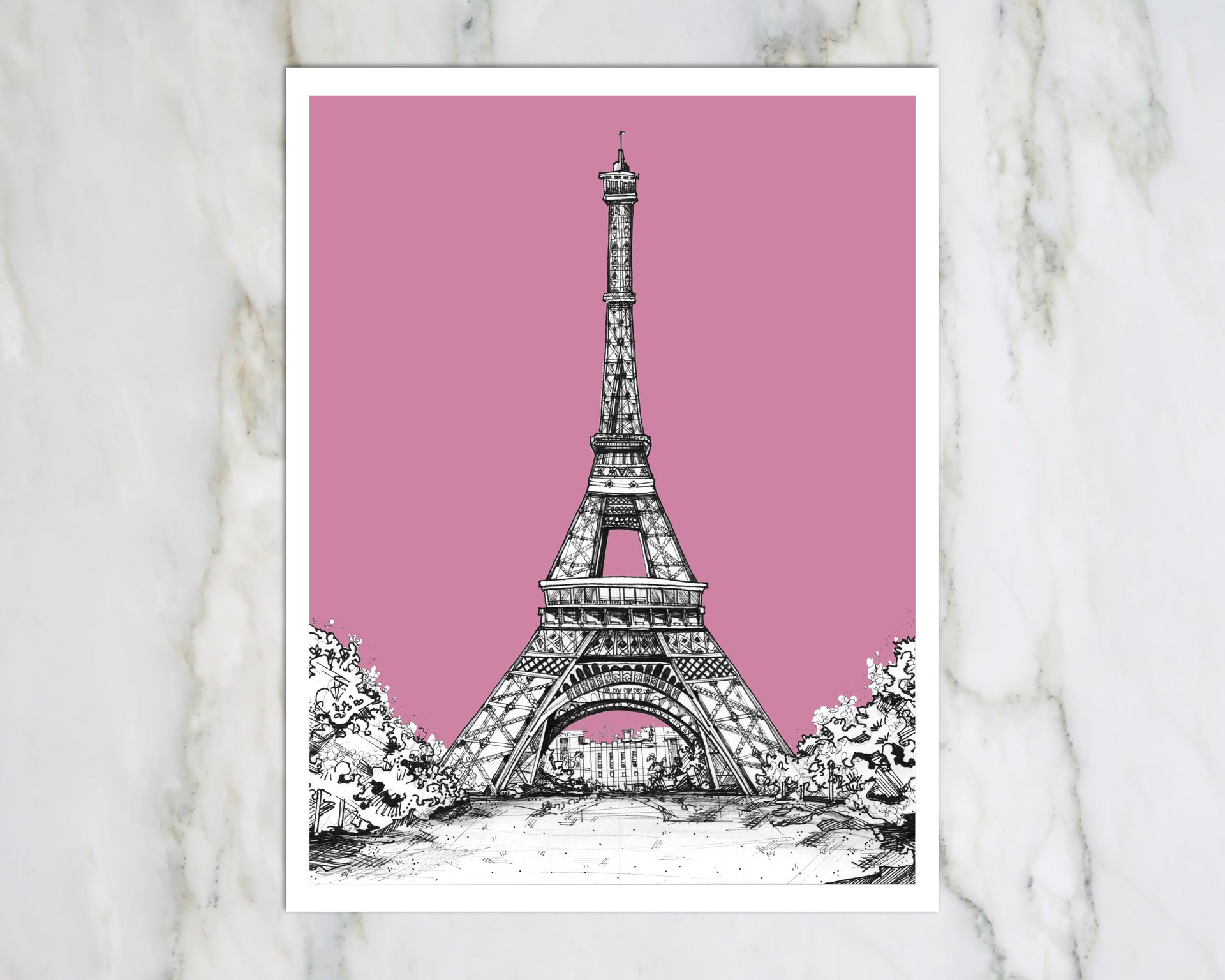 Eiffle Tower (Pink) | Art Print