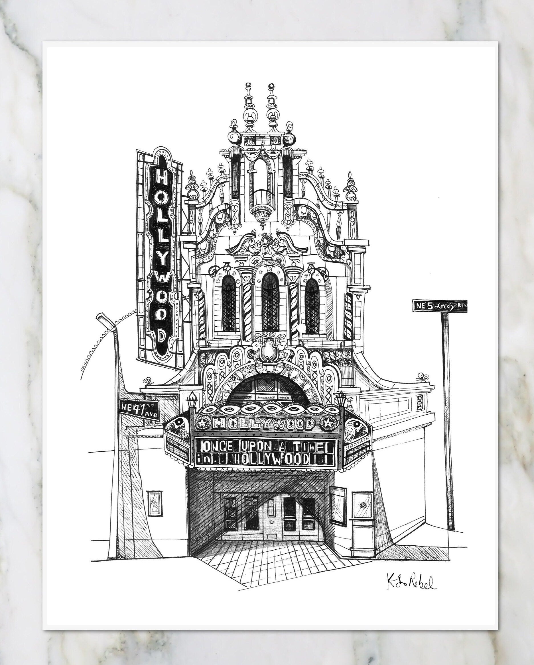 Hollywood Theater - Portland | Art Print