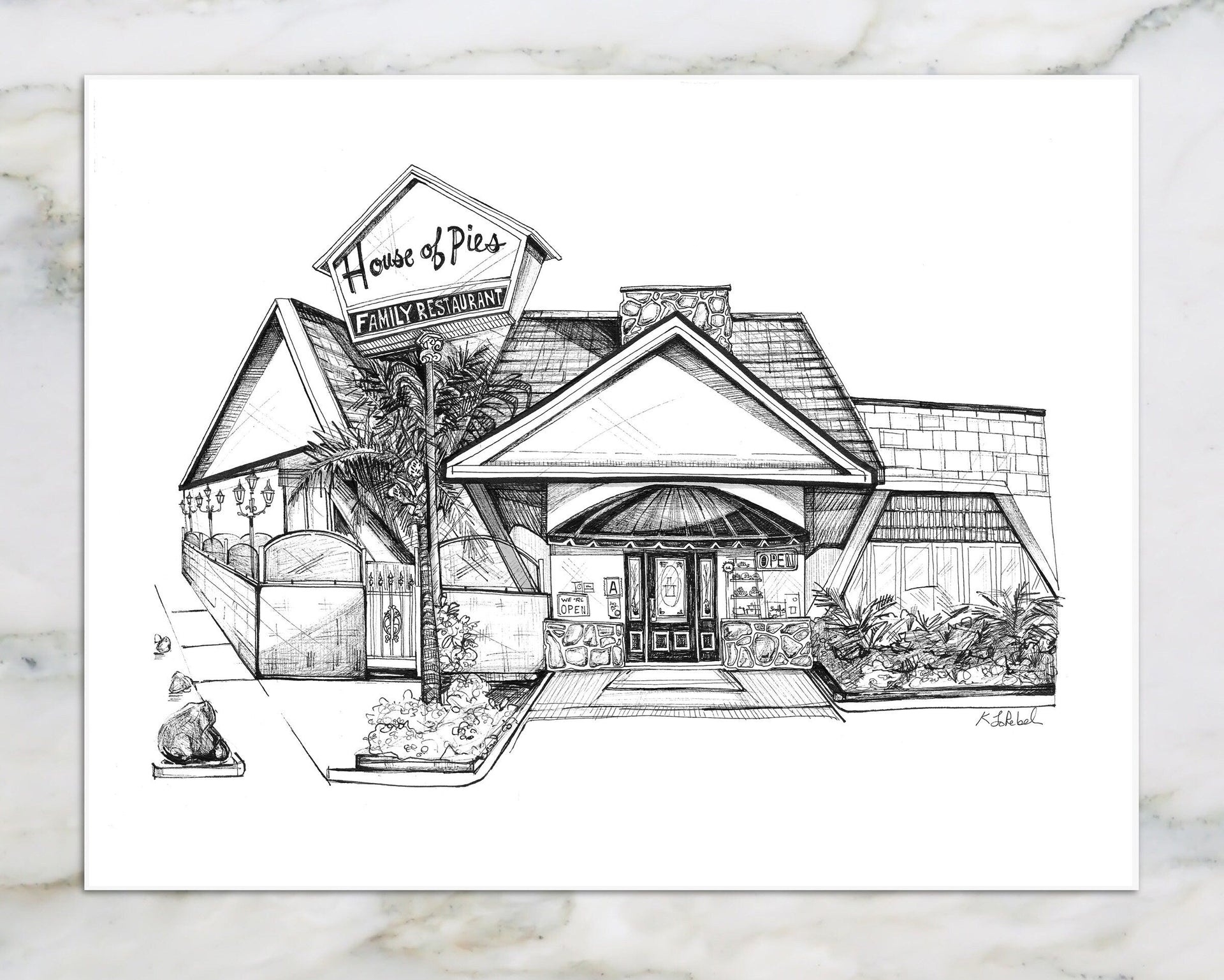 House of Pies - LA | Art Print