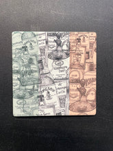Load image into Gallery viewer, Tri Colored Irish Whiskey Coaster Set
