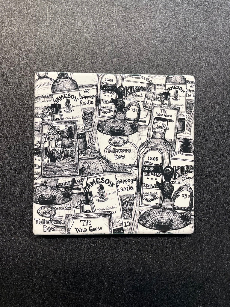 Irish Whiskey Coaster Set