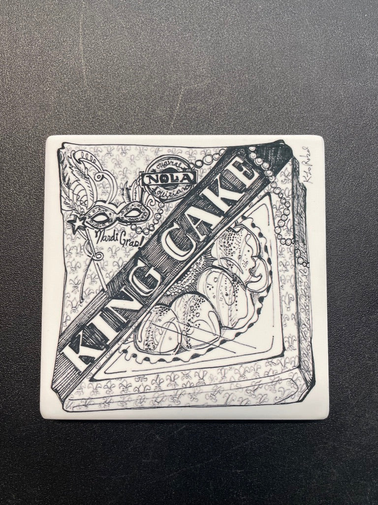 King Cake Coaster Set