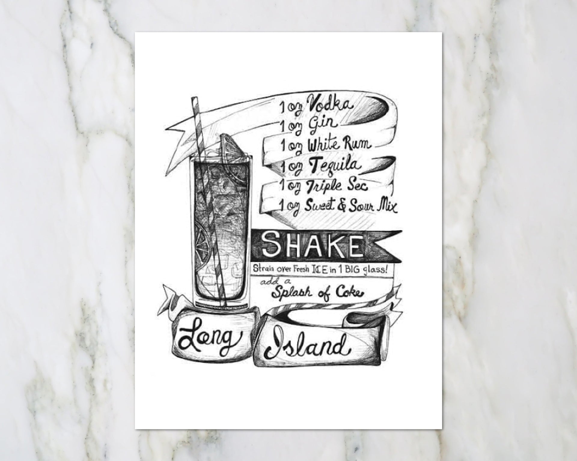 Long Island Cocktail | Art Print