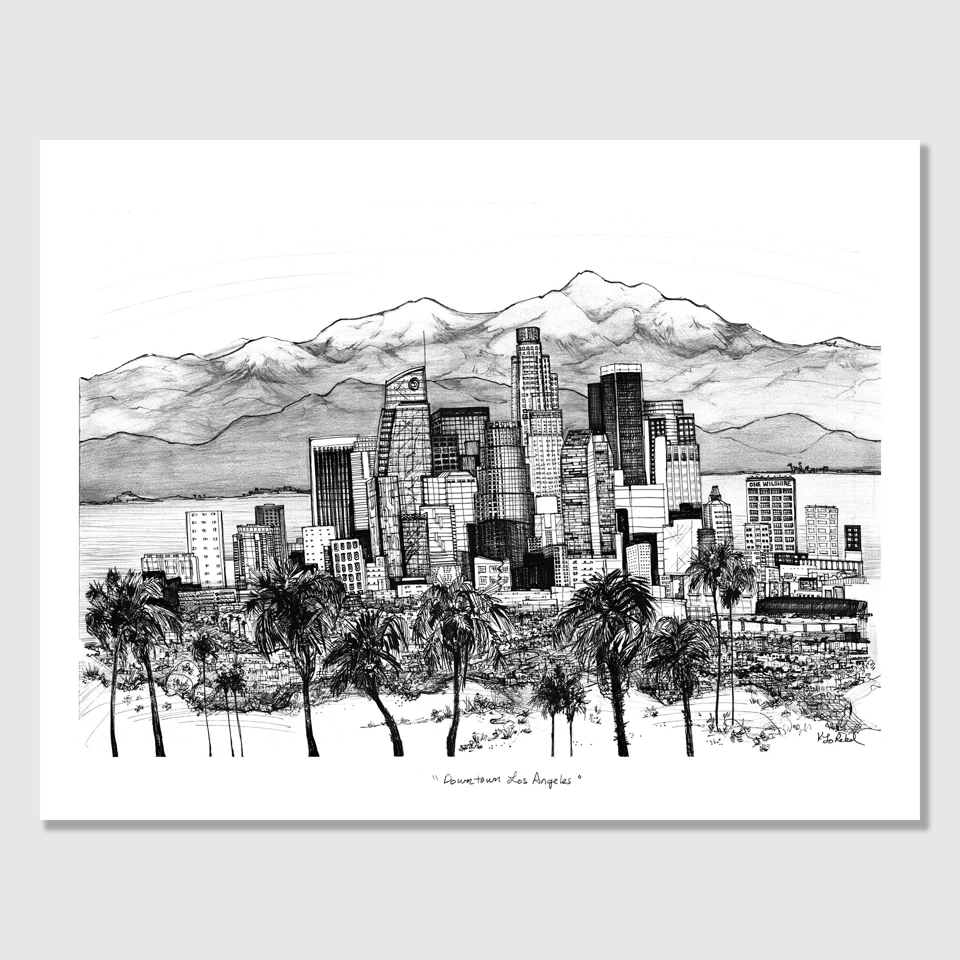 Los Angeles Downtown Skyline | Art Print