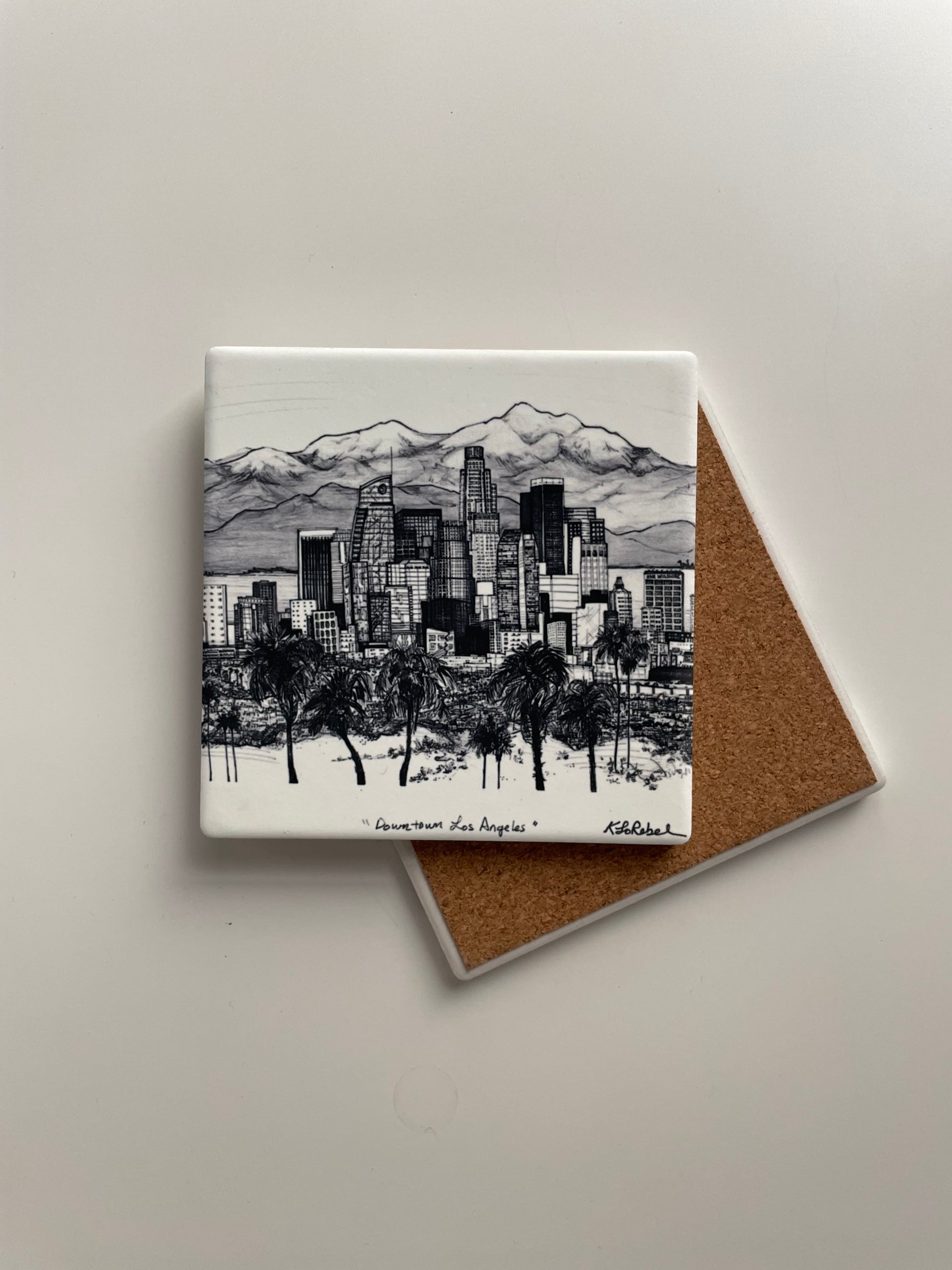 Los Angeles Downtown Skyline - Coaster Set