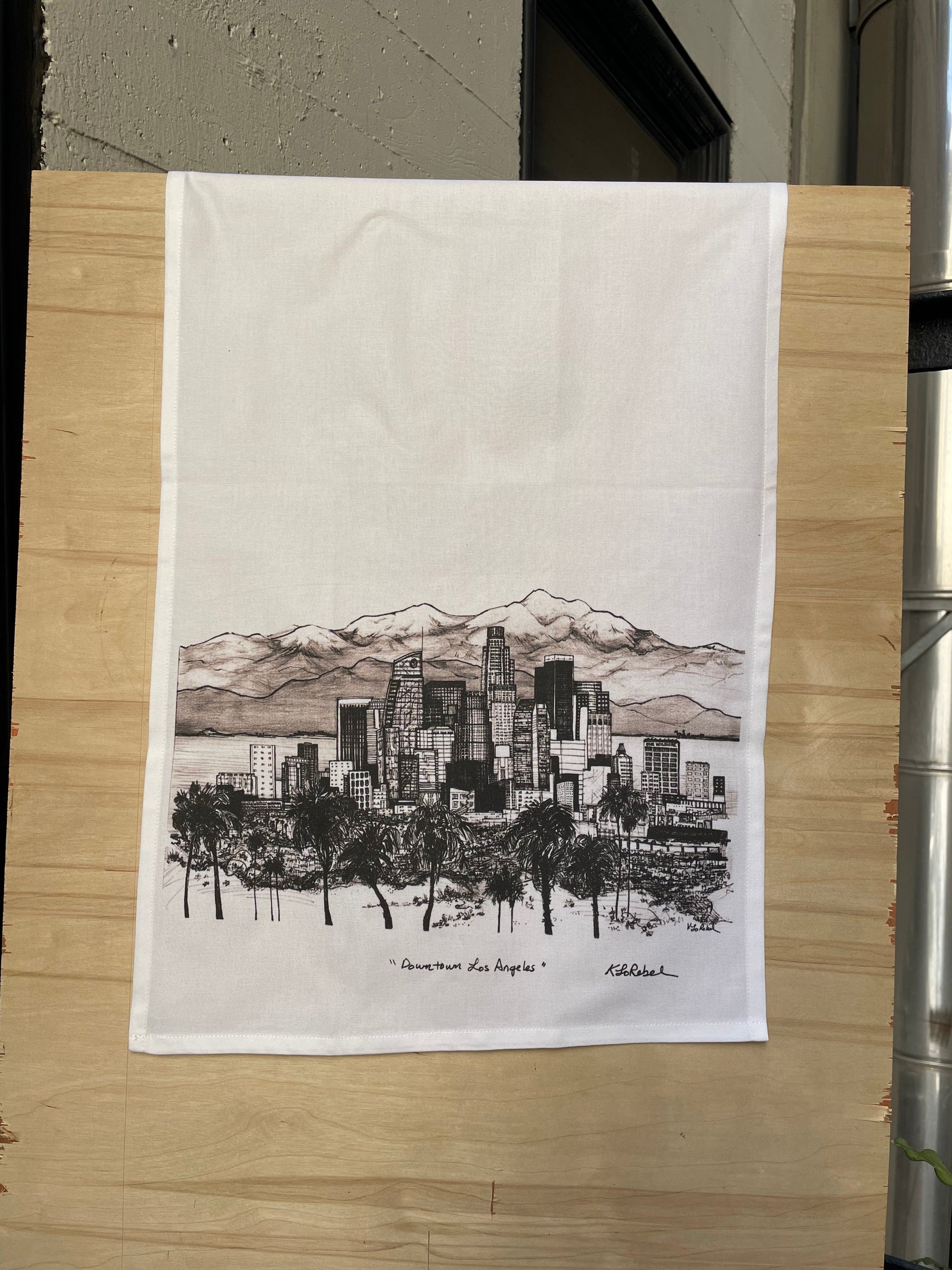 Los Angeles Downtown Skyline Towel