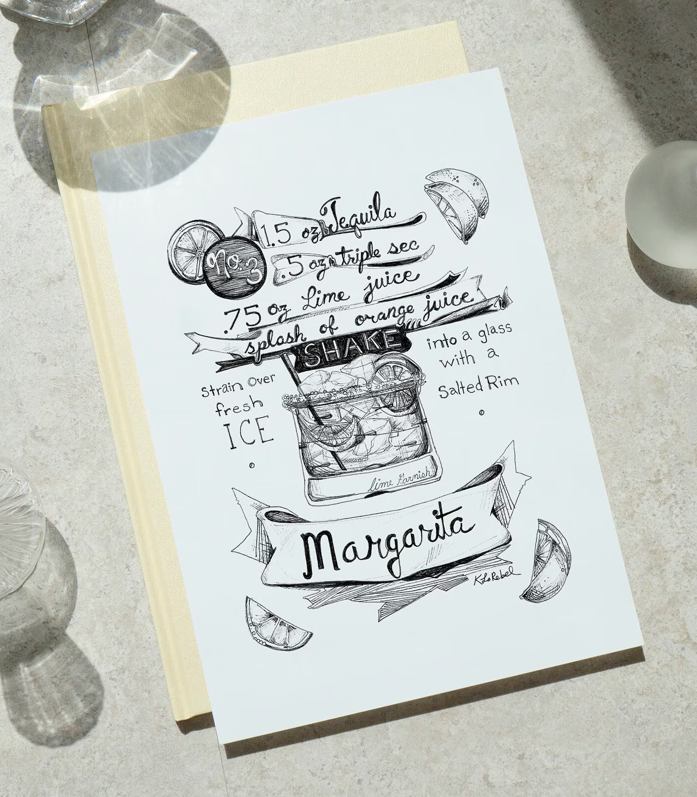 Margarita Cocktail | Art Print