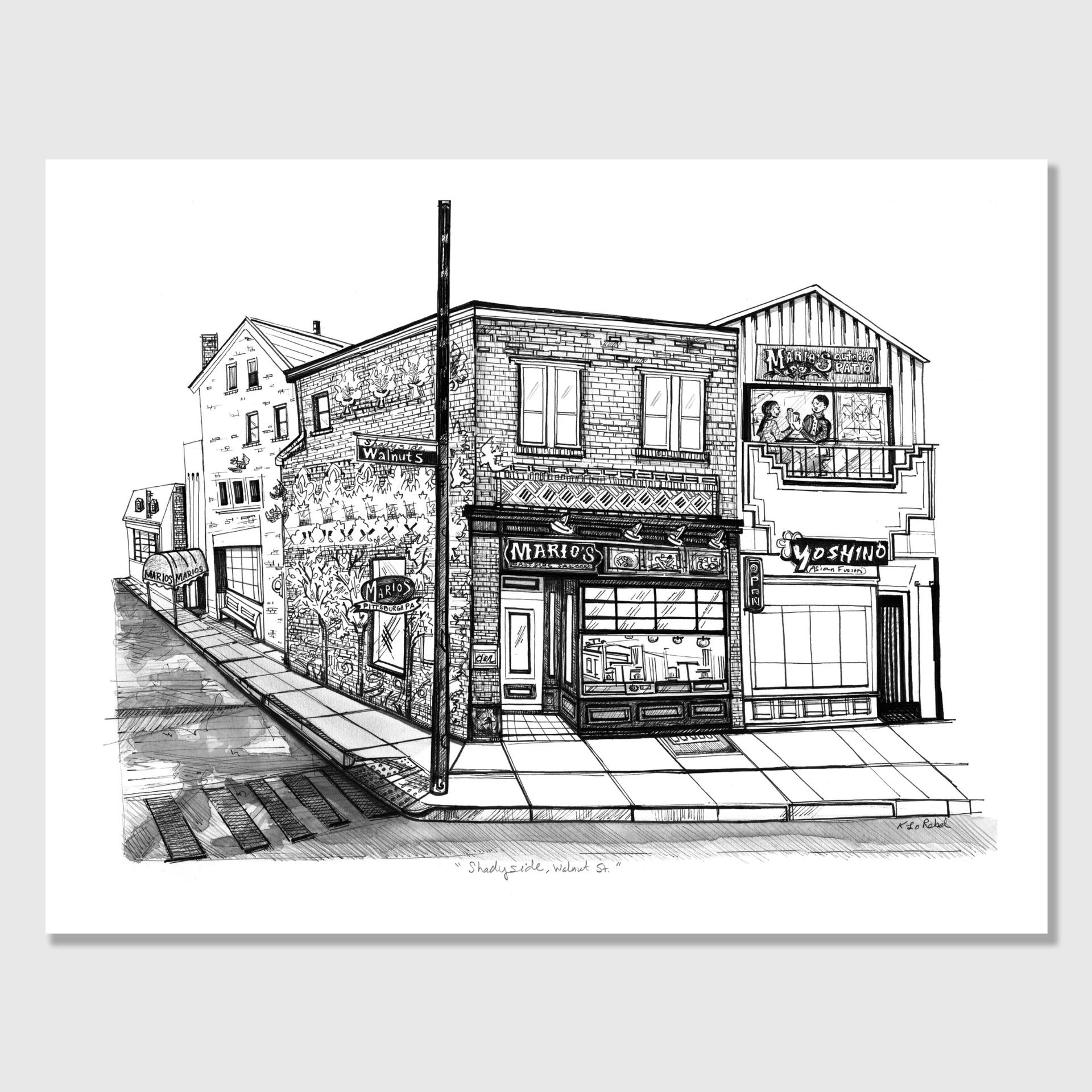 Mario's on Walnut | Art Print