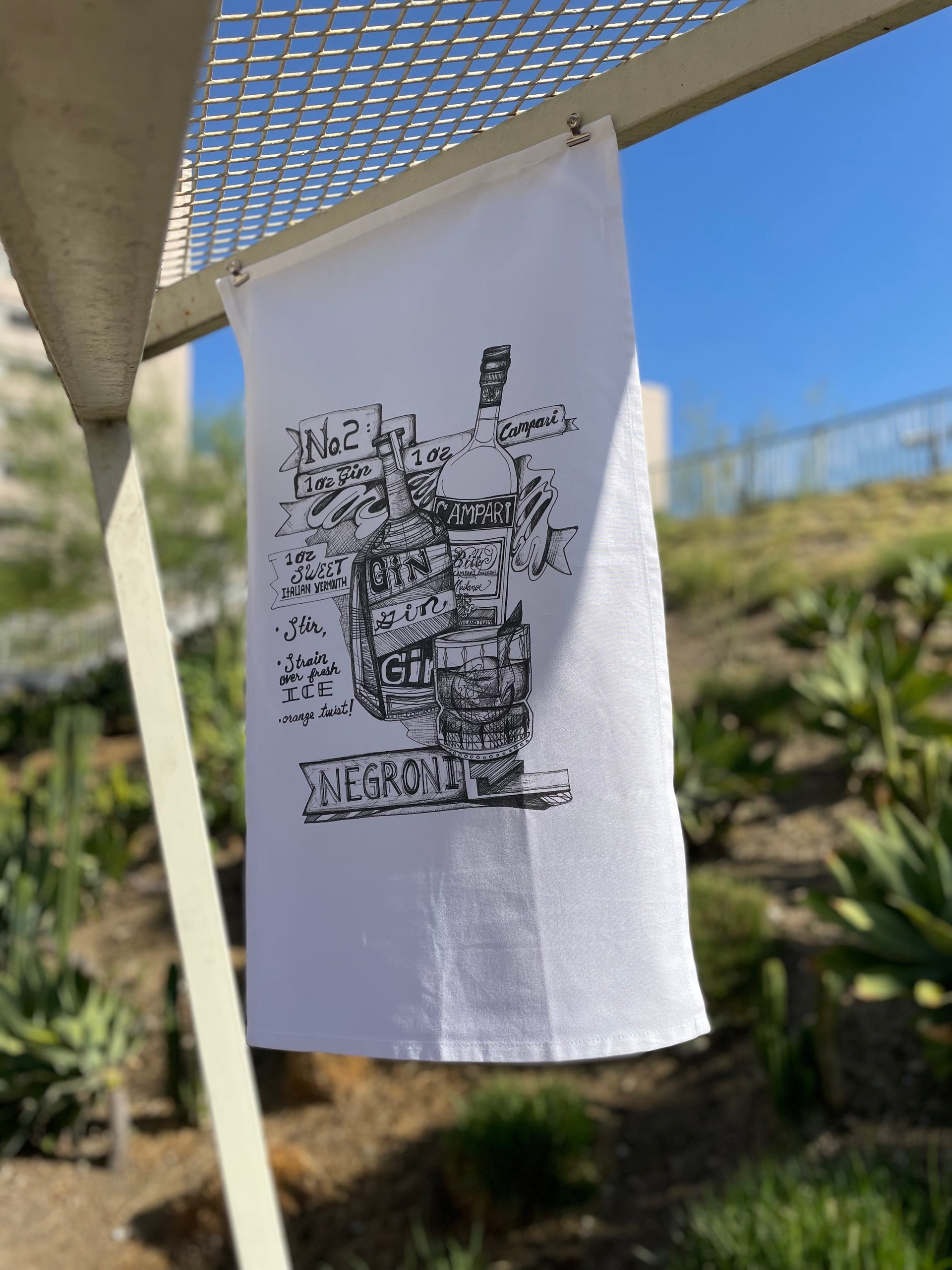 Negroni Cocktail Towel