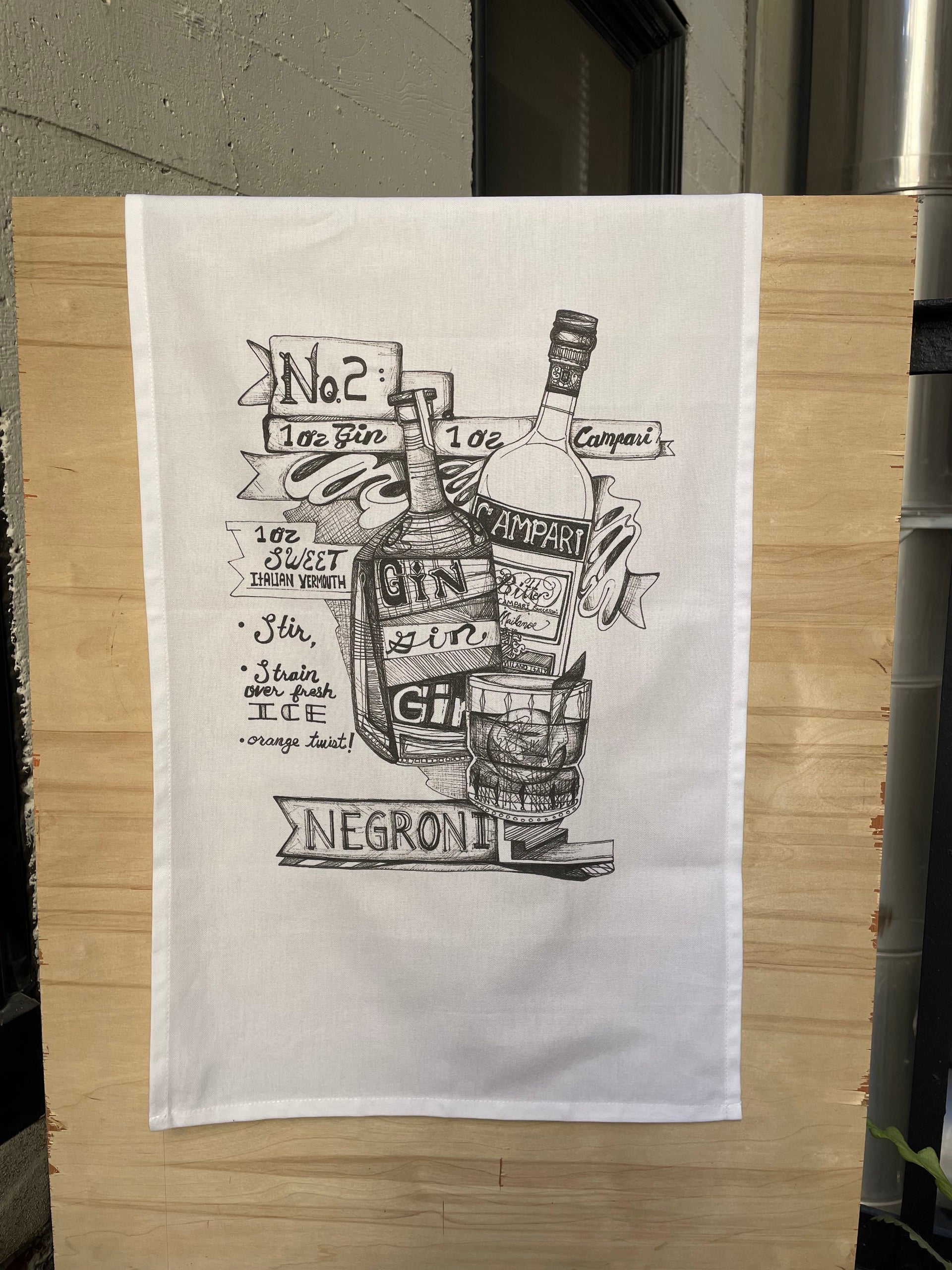 Negroni Cocktail Towel