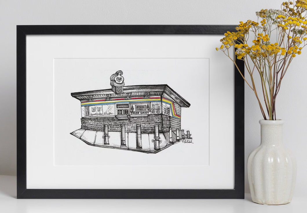 Page's Dairy Mart | Art Print