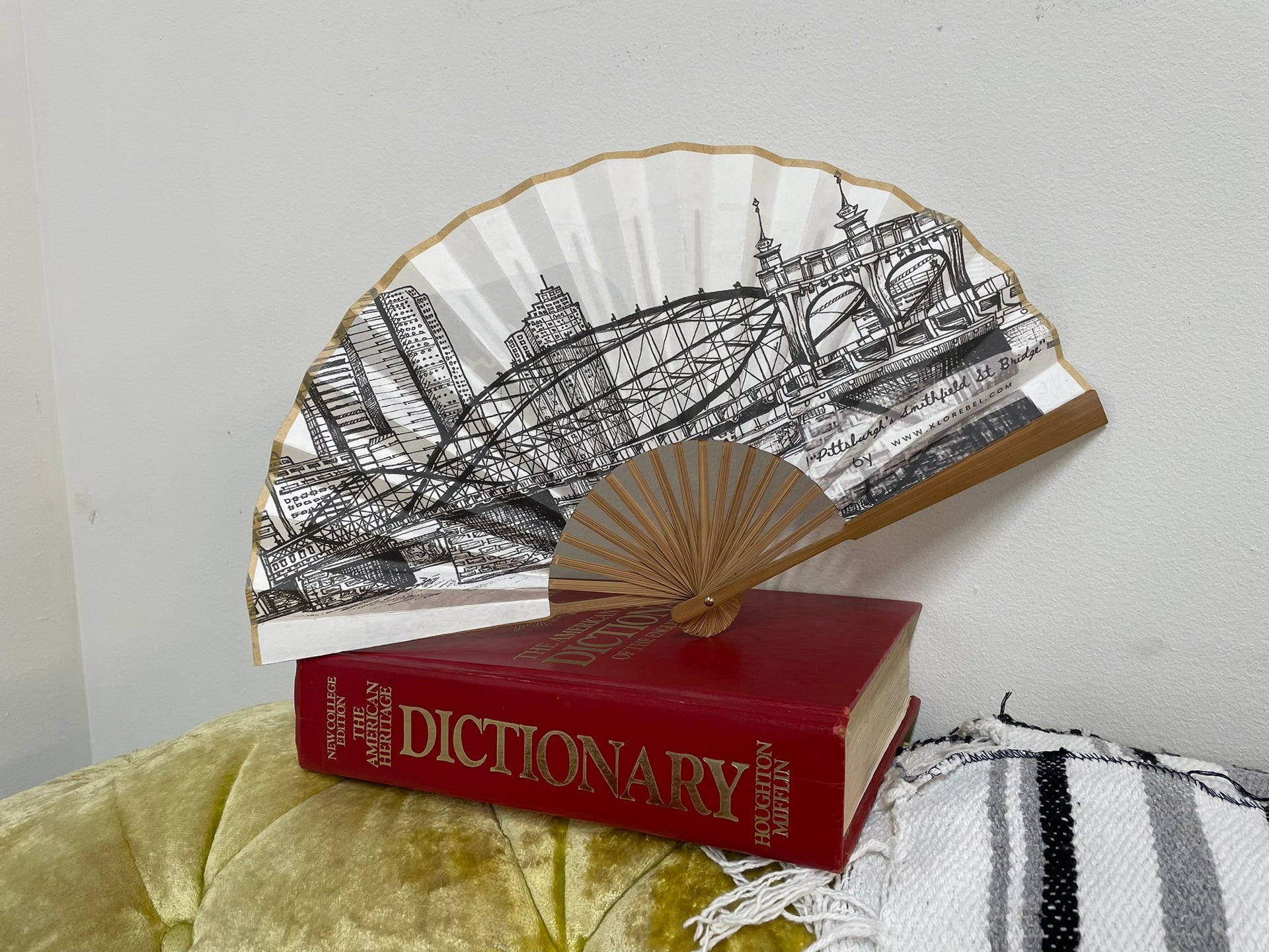 Smithfield St. Bridge - Folding Hand Fan
