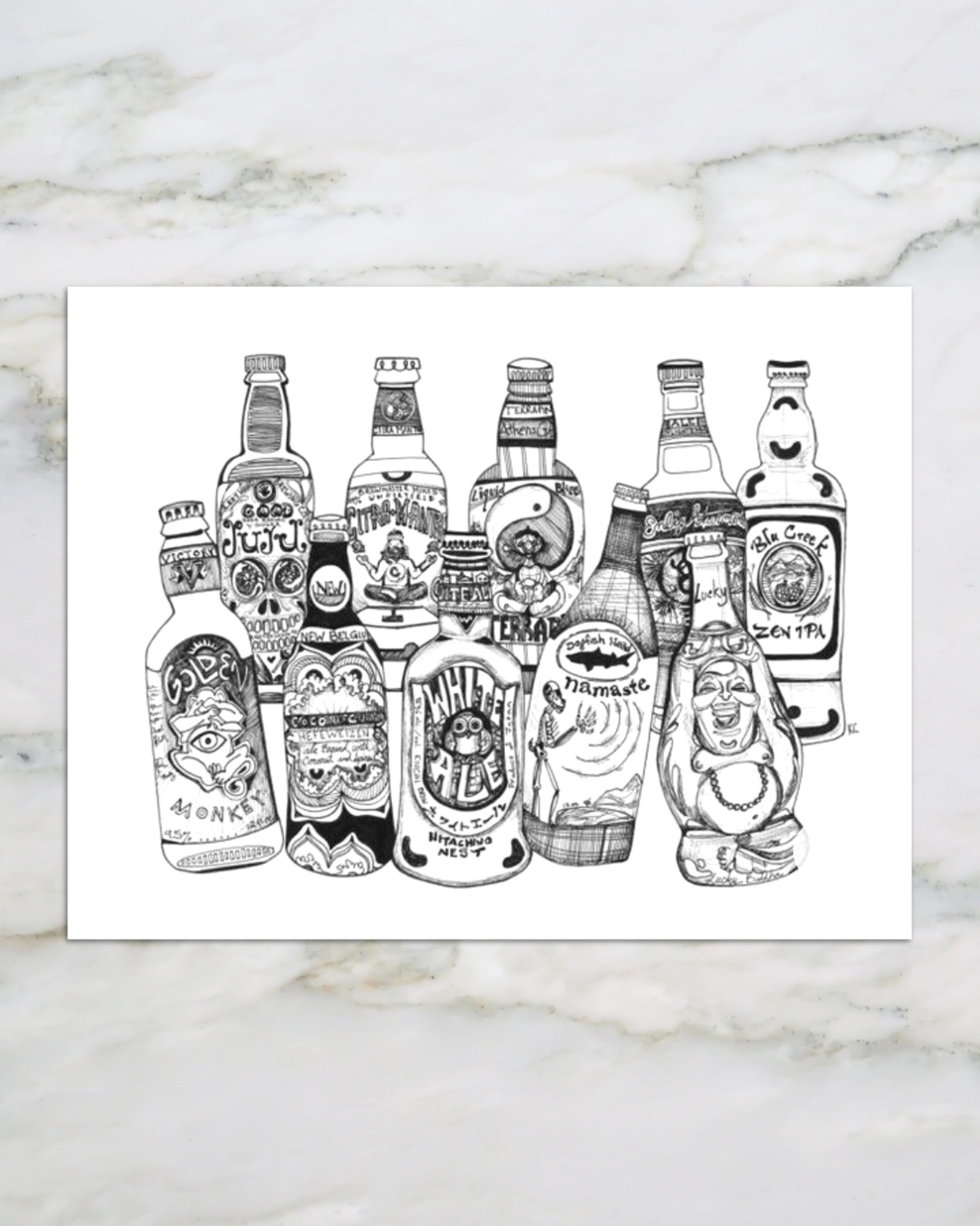 Zen Beers | Art Print