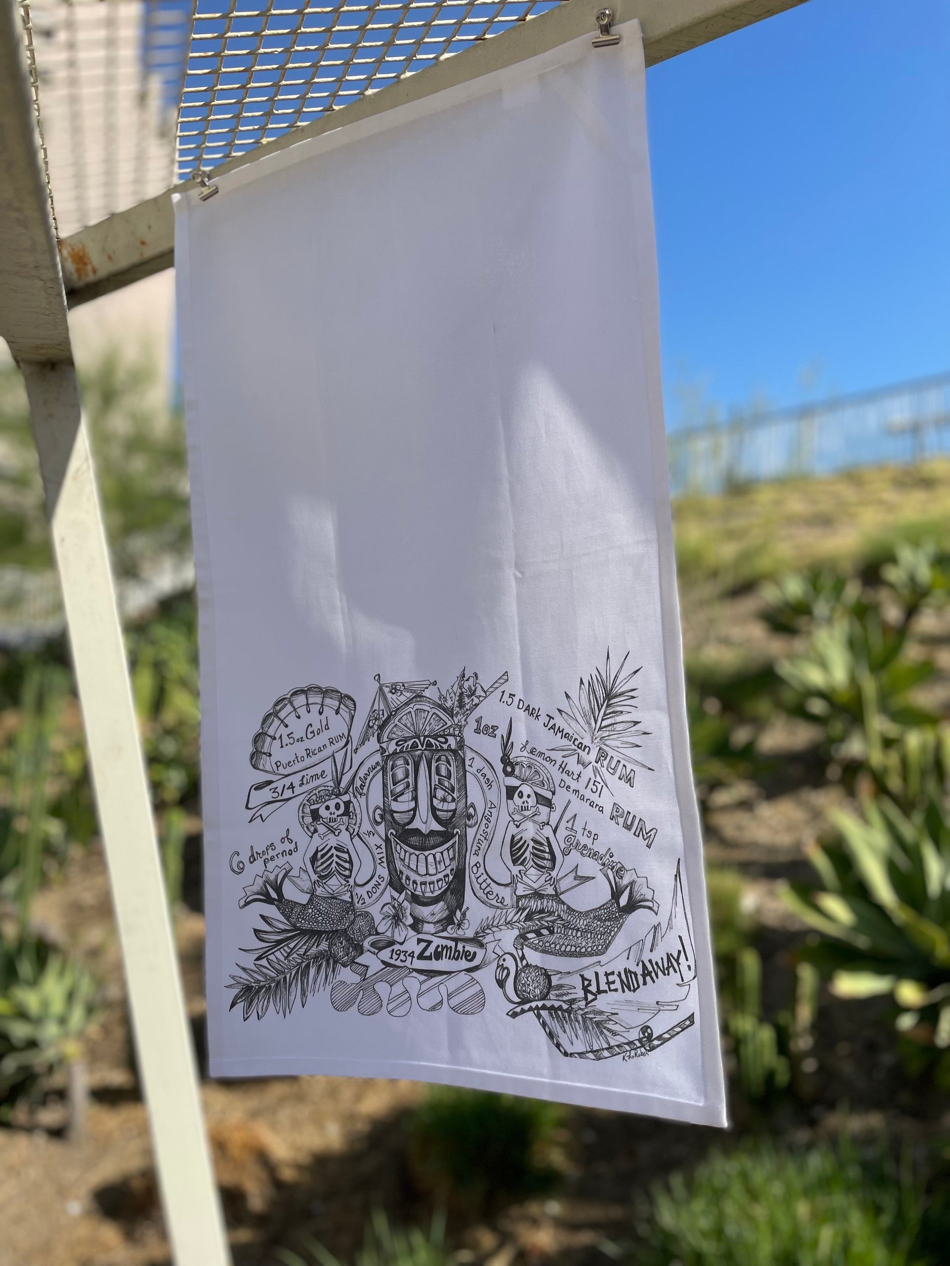 Zombie Cocktail Towel