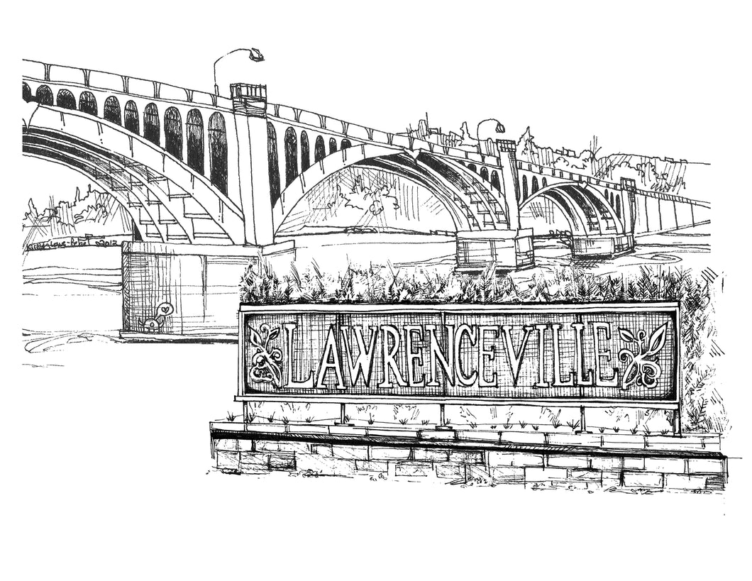 40th Street Bridge, Lawrenceville | Art Print