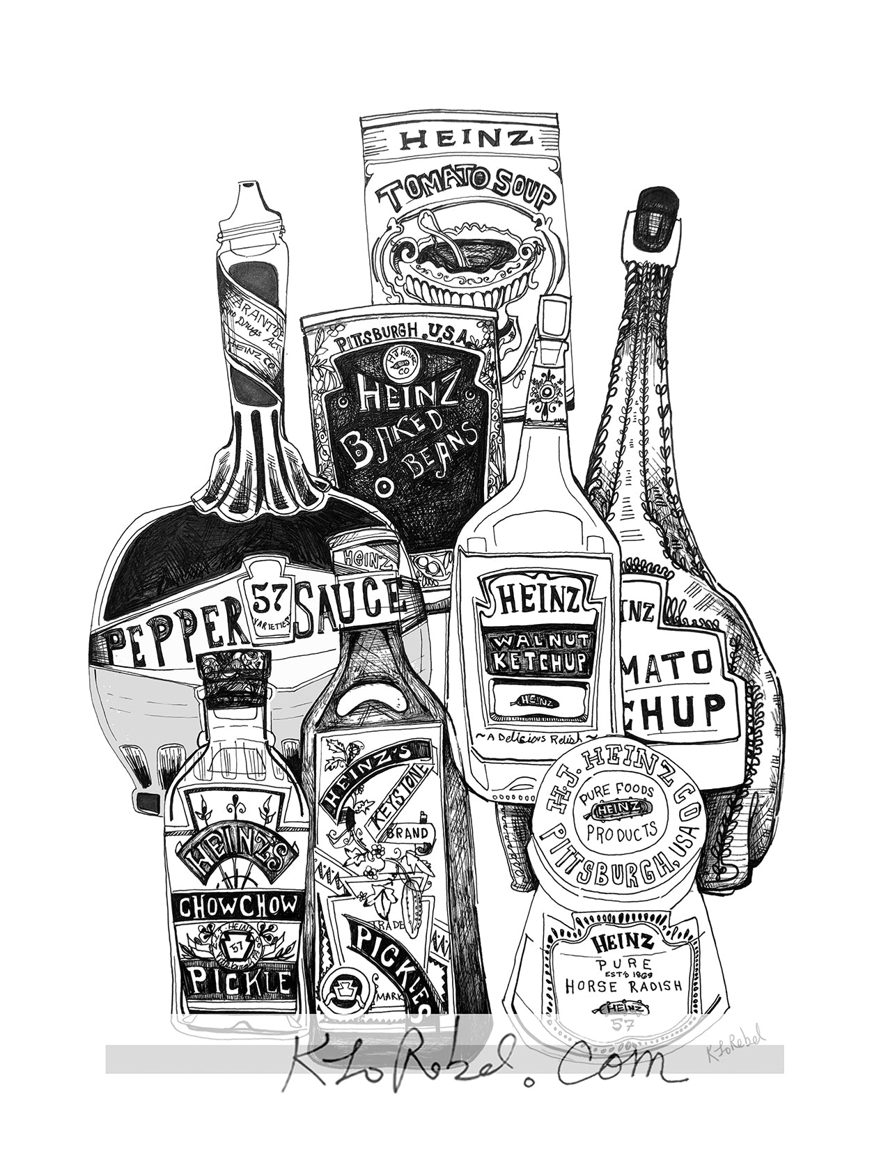 Heinz Jars Compilation | Art Print