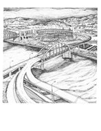 Three Rivers Stadium, Pittsburgh Sports | Art Print