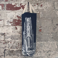 Cathedral of Learning Wine Tote - Navy