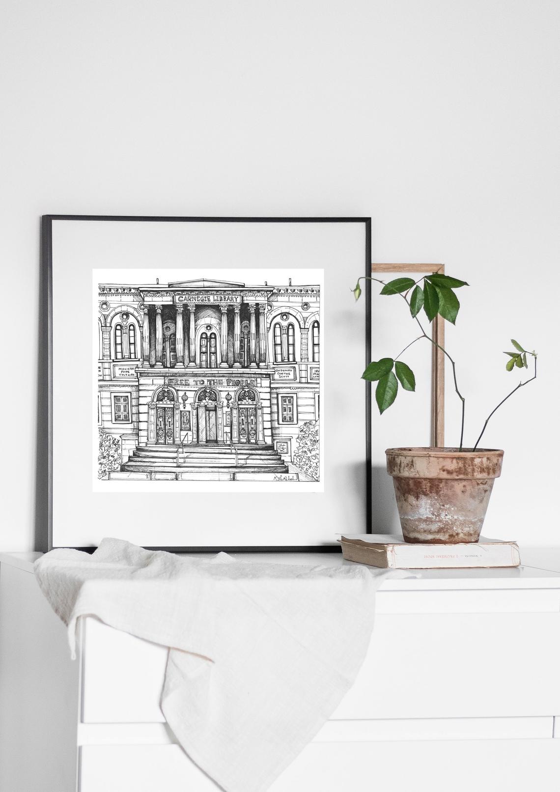 Carnegie Library, Oakland | Art Print